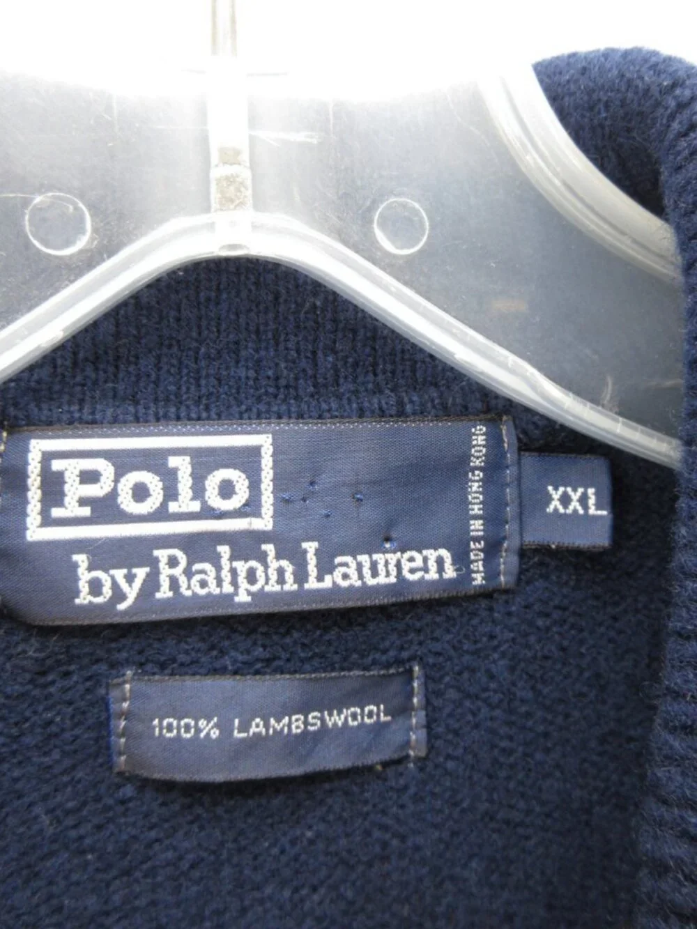 VINTAGE Ralph Lauren Polo Sweater XXL Lambs Wool Polo Red Pony Preppy